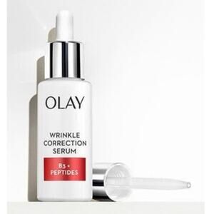 OLAY Wrinkle Correction Vitamin B3 Peptides Serum Anti Aging Fragrance Free NEW
